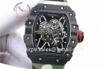 Richard Mille RM035 KVF 1:1 Best Edition Carbon Case Rubber Strap Miyota8215