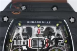 Richard Mille RM011 KVF 1:1 Best Edition Carbon Case Rubber Strap A7750 (8 colors)