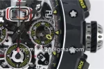 Richard Mille RM011 KVF 1:1 Best Edition Carbon Case Rubber Strap A7750 (8 colors)