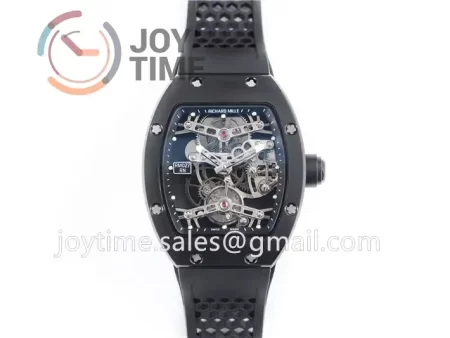 Richard Mille RM027 EUR 1:1 Best Edition PVD Titanium Case Rubber Strap Tourbillon