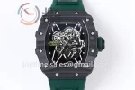 Richard Mille RM035 KVF 1:1 Best Edition Carbon Case Rubber Strap Miyota8215