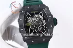 Richard Mille RM035 KVF 1:1 Best Edition Carbon Case Rubber Strap Miyota8215