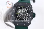 Richard Mille RM035 KVF 1:1 Best Edition Carbon Case Rubber Strap Miyota8215