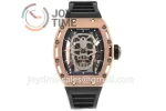 Richard Mille RM052 EUR 1:1 Best Edition RG Case Rubber Strap Tourbillon