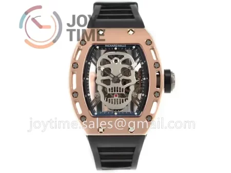 Richard Mille RM052 EUR 1:1 Best Edition RG Case Rubber Strap Tourbillon