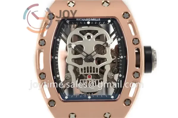 Richard Mille RM052 EUR 1:1 Best Edition RG Case Rubber Strap Tourbillon