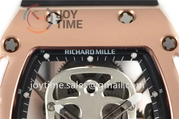 Richard Mille RM052 EUR 1:1 Best Edition RG Case Rubber Strap Tourbillon