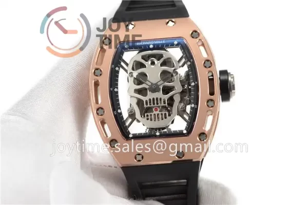 Richard Mille RM052 EUR 1:1 Best Edition RG Case Rubber Strap Tourbillon