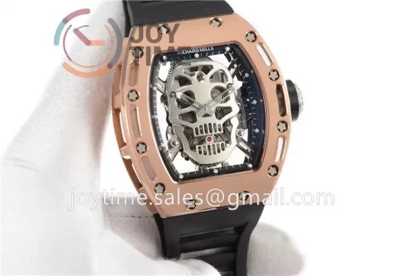 Richard Mille RM052 EUR 1:1 Best Edition RG Case Rubber Strap Tourbillon