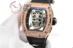 Richard Mille RM052 EUR 1:1 Best Edition RG Case Rubber Strap Tourbillon