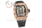 Richard Mille RM052 EUR 1:1 Best Edition RG Case Rubber Strap Tourbillon