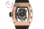 Richard Mille RM052 EUR 1:1 Best Edition RG Case Rubber Strap Tourbillon