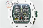 Richard Mille RM011 KVF 1:1 Best Edition Ceramic Case Rubber Strap A7750