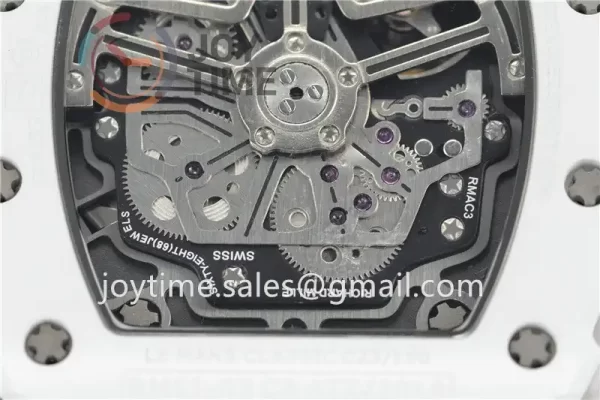 Richard Mille RM011 KVF 1:1 Best Edition Ceramic Case Rubber Strap A7750