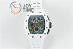 Richard Mille RM011 KVF 1:1 Best Edition Ceramic Case Rubber Strap A7750