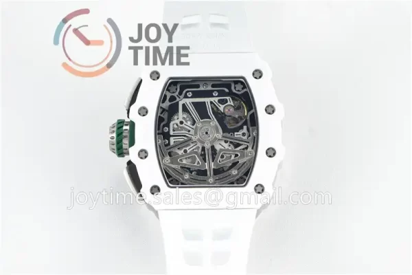 Richard Mille RM011 KVF 1:1 Best Edition Ceramic Case Rubber Strap A7750