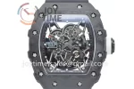 Richard Mille RM035 KVF 1:1 Best Edition Carbon Case Rubber Strap Miyota8215  V3