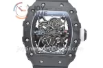 Richard Mille RM035 KVF 1:1 Best Edition Carbon Case Rubber Strap Miyota8215  V3