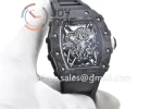 Richard Mille RM035 KVF 1:1 Best Edition Carbon Case Rubber Strap Miyota8215  V3