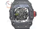 Richard Mille RM035 KVF 1:1 Best Edition Carbon Case Rubber Strap Miyota8215  V3