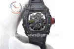 Richard Mille RM035 KVF 1:1 Best Edition Carbon Case Rubber Strap Miyota8215  V3