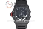 Richard Mille RM035 KVF 1:1 Best Edition Carbon Case Rubber Strap Miyota8215  V3