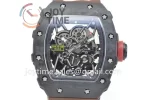 Richard Mille RM035 KVF 1:1 Best Edition Carbon Case Rubber Strap Miyota8215  V3