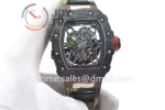 Richard Mille RM035 KVF 1:1 Best Edition Carbon Case Rubber Strap Miyota8215  V3