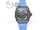 Richard Mille RM035 KVF 1:1 Best Edition Carbon Case Rubber Strap Miyota8215  V3