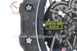 Richard Mille RM035 KVF 1:1 Best Edition Carbon Case Rubber Strap Miyota8215  V3