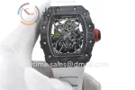 Richard Mille RM035 KVF 1:1 Best Edition Carbon Case Rubber Strap Miyota8215  V3