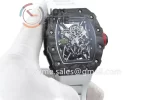 Richard Mille RM035 KVF 1:1 Best Edition Carbon Case Rubber Strap Miyota8215  V3