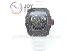 Richard Mille RM035 KVF 1:1 Best Edition Carbon Case Rubber Strap Miyota8215  V3