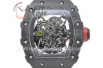 Richard Mille RM035 KVF 1:1 Best Edition Carbon Case Rubber Strap Miyota8215  V3