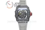 Richard Mille RM035 KVF 1:1 Best Edition Carbon Case Rubber Strap Miyota8215  V3