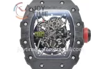 Richard Mille RM035 KVF 1:1 Best Edition Carbon Case Rubber Strap Miyota8215  V3