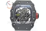 Richard Mille RM035 KVF 1:1 Best Edition Carbon Case Rubber Strap Miyota8215  V3