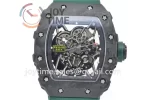 Richard Mille RM035 KVF 1:1 Best Edition Carbon Case Rubber Strap Miyota8215  V3