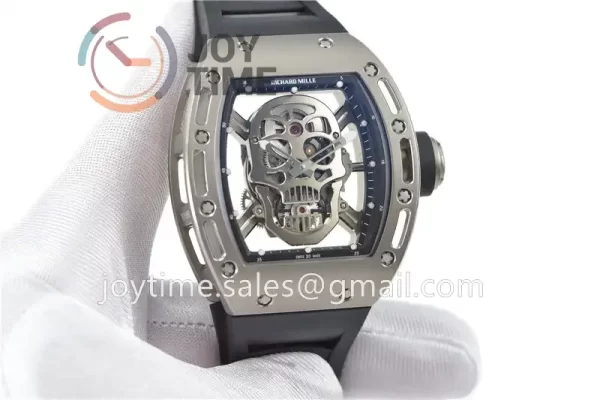 Richard Mille RM052 ZF 1:1 Best Edition Titanium Case Rubber Strap NH05A