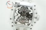 Richard Mille RM056 EUR 1:1 Best Edition Transparent Case Rubber Strap Tourbillon