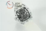 Richard Mille RM056 EUR 1:1 Best Edition Transparent Case Rubber Strap Tourbillon