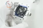 Richard Mille RM055 ZF 1:1 Best Edition Ceramic Case Rubber Strap NH05A