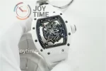 Richard Mille RM055 ZF 1:1 Best Edition Ceramic Case Rubber Strap NH05A