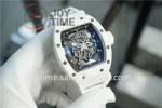 Richard Mille RM055 ZF 1:1 Best Edition Ceramic Case Rubber Strap NH05A