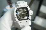 Richard Mille RM055 ZF 1:1 Best Edition Ceramic Case Rubber Strap NH05A