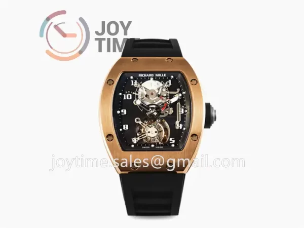 Richard Mille RM001 JBF 1:1 Best Edition RG Case Rubber Strap Tourbillon