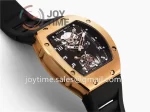 Richard Mille RM001 JBF 1:1 Best Edition RG Case Rubber Strap Tourbillon