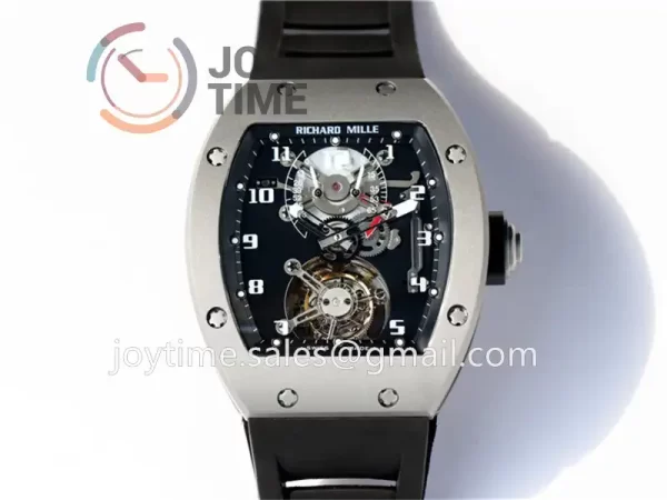 Richard Mille RM001 JBF 1:1 Best Edition SS Case Rubber Strap Tourbillon