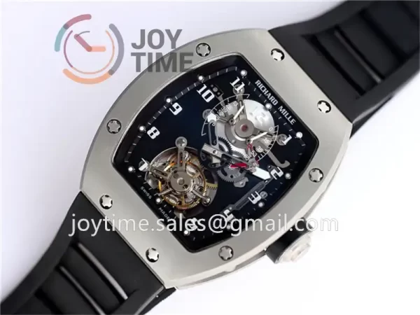 Richard Mille RM001 JBF 1:1 Best Edition SS Case Rubber Strap Tourbillon