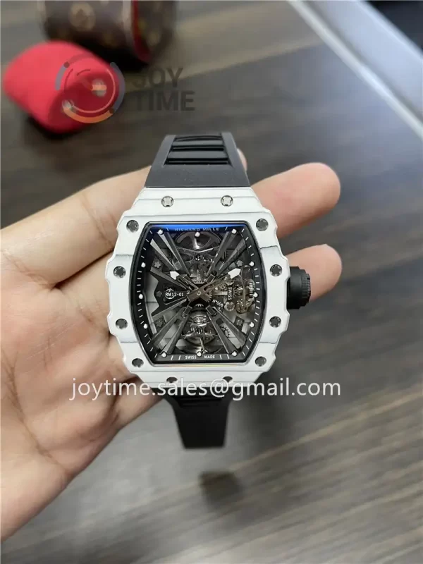 Richard Mille RM12-01 1:1 Best Edition NTPT Rubber Strap Tourbillon